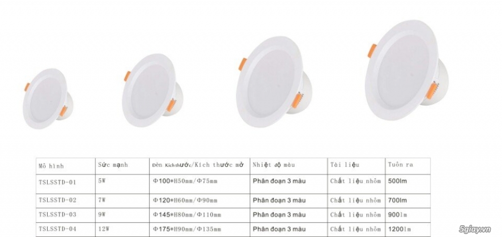 den led am tran 3 mau- âm trần 3 màu