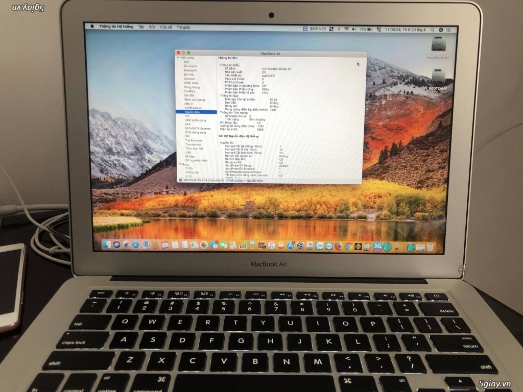 MacBook Air 13 inch 128GB MQD32 (2017) fullbox likenew 99.99% - 2