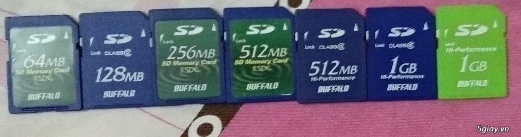 HCM - Bán thẻ SD dung lượng thấp 512mb