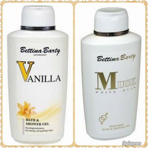 Sữa tắm nước hoa Vanilla, Musk - Bettina Barty - Hàng Đức
