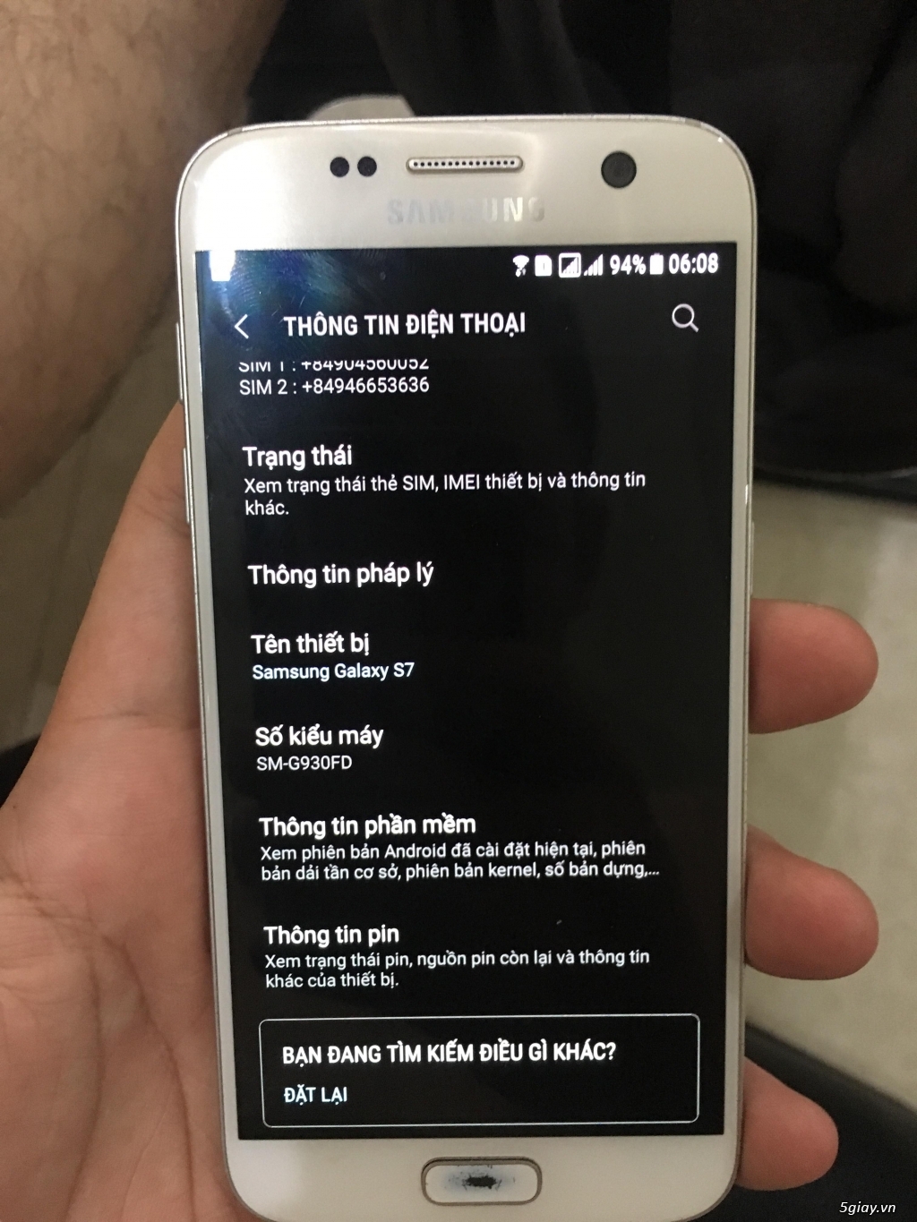 HCM - SamSung Galaxy S7 trắng 2sim (G930FD) - 2