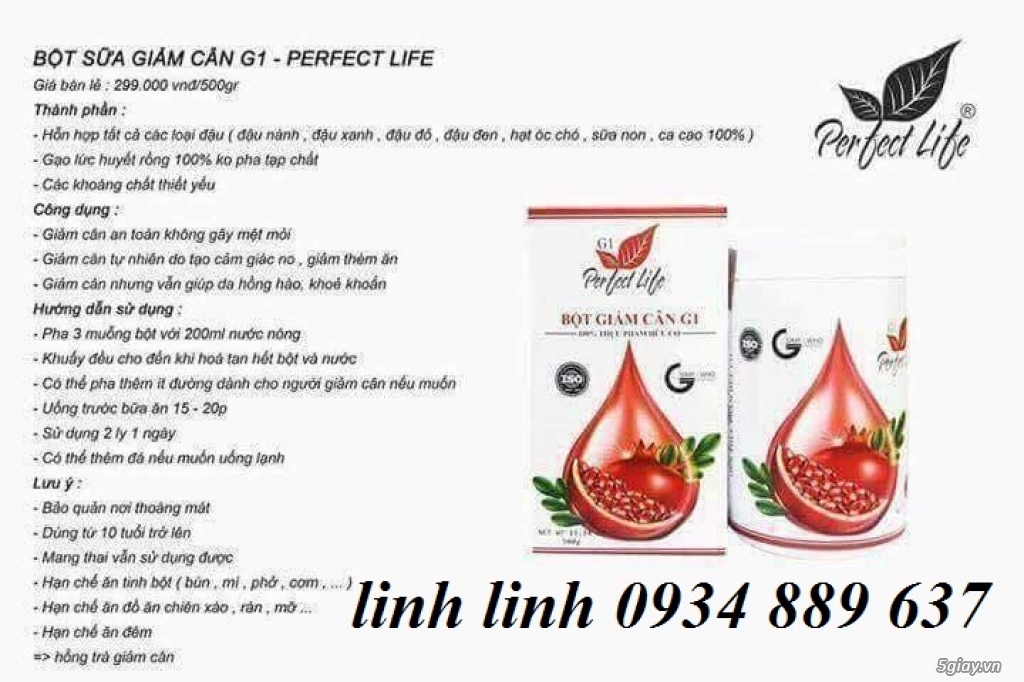 Bột ngũ cốc giảm cân Perfec Life taji Đà Nẵng - 10