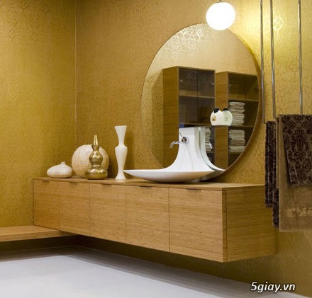 Bộ tủ Lavabo cao cấp được thiết kế đẹp, kiểu dáng hiện đại.
