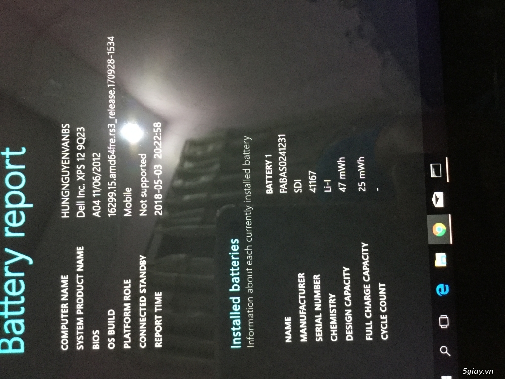 Dell XPS 12 9Q23 i7 8gb 256gb ssd - 3