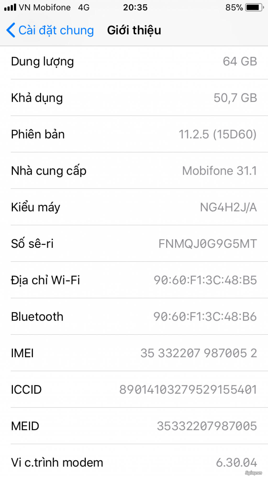 iPhone 6 lock 64gb độ vỏ ip8 cực đẹp - 4
