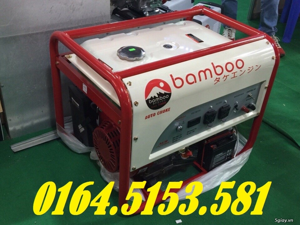 Mua máy phát điện 3kw chạy xăng Bamboo 4800E đề nổ công nghệ Nhật bản - 7