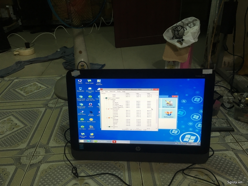 máy all in one hp pro one 400 i5 th4/8g/500 mới 98