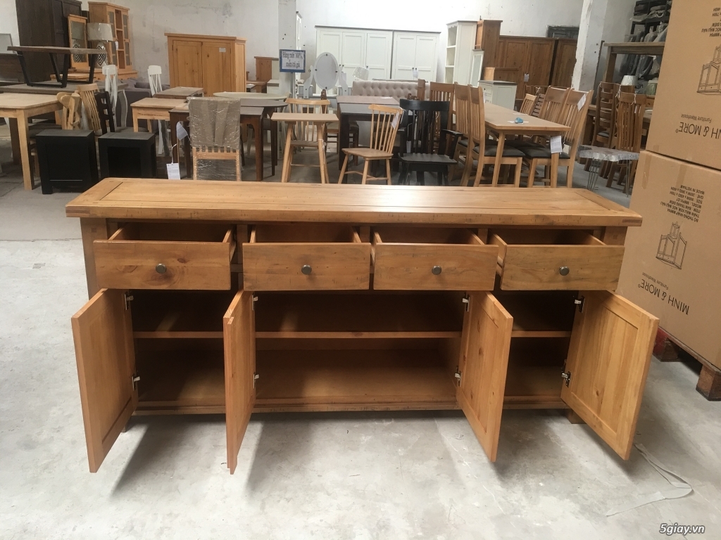 Tủ sideboard gỗ thông - 2