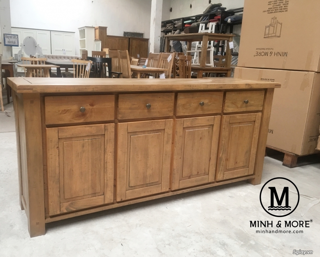 Tủ sideboard gỗ thông