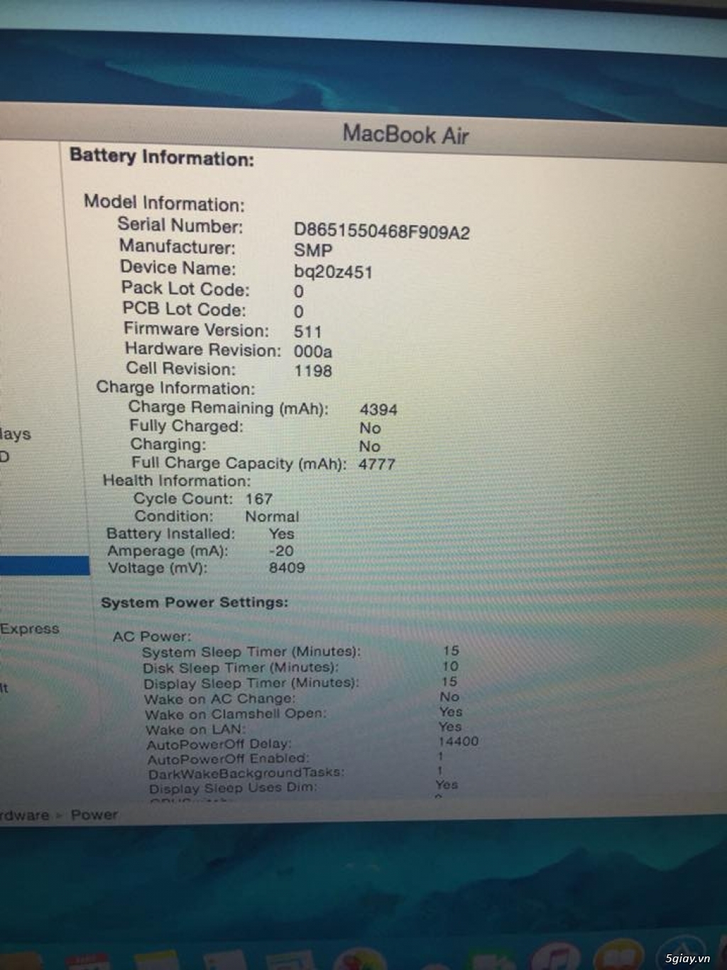 Macbook Air 11.6inch còn 97% - 4
