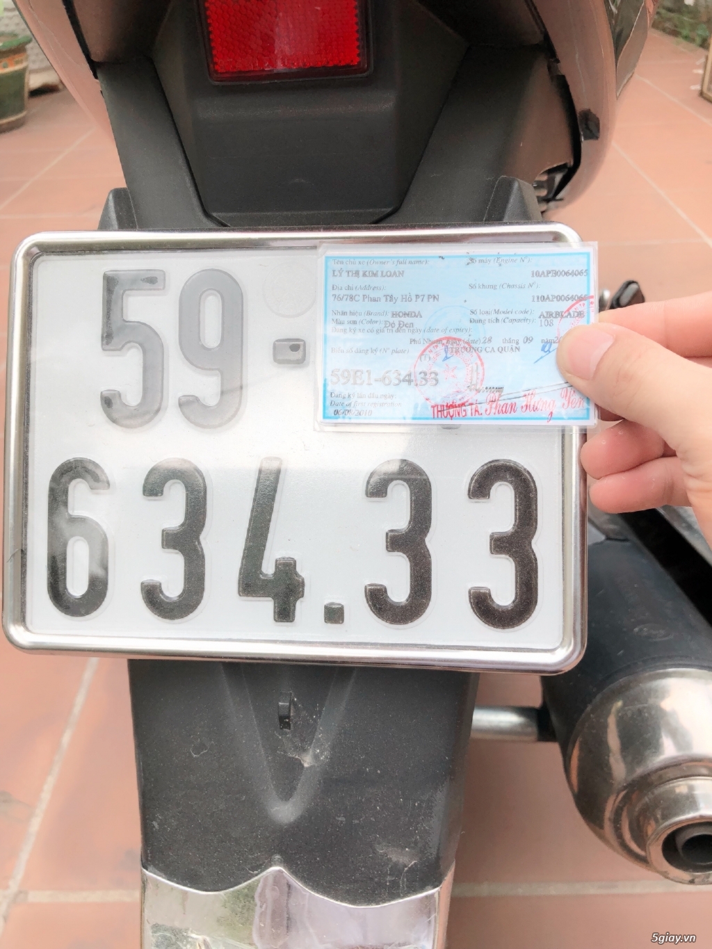 AirBlade Nhập Thái Fi 2010 biển số đẹp - 2