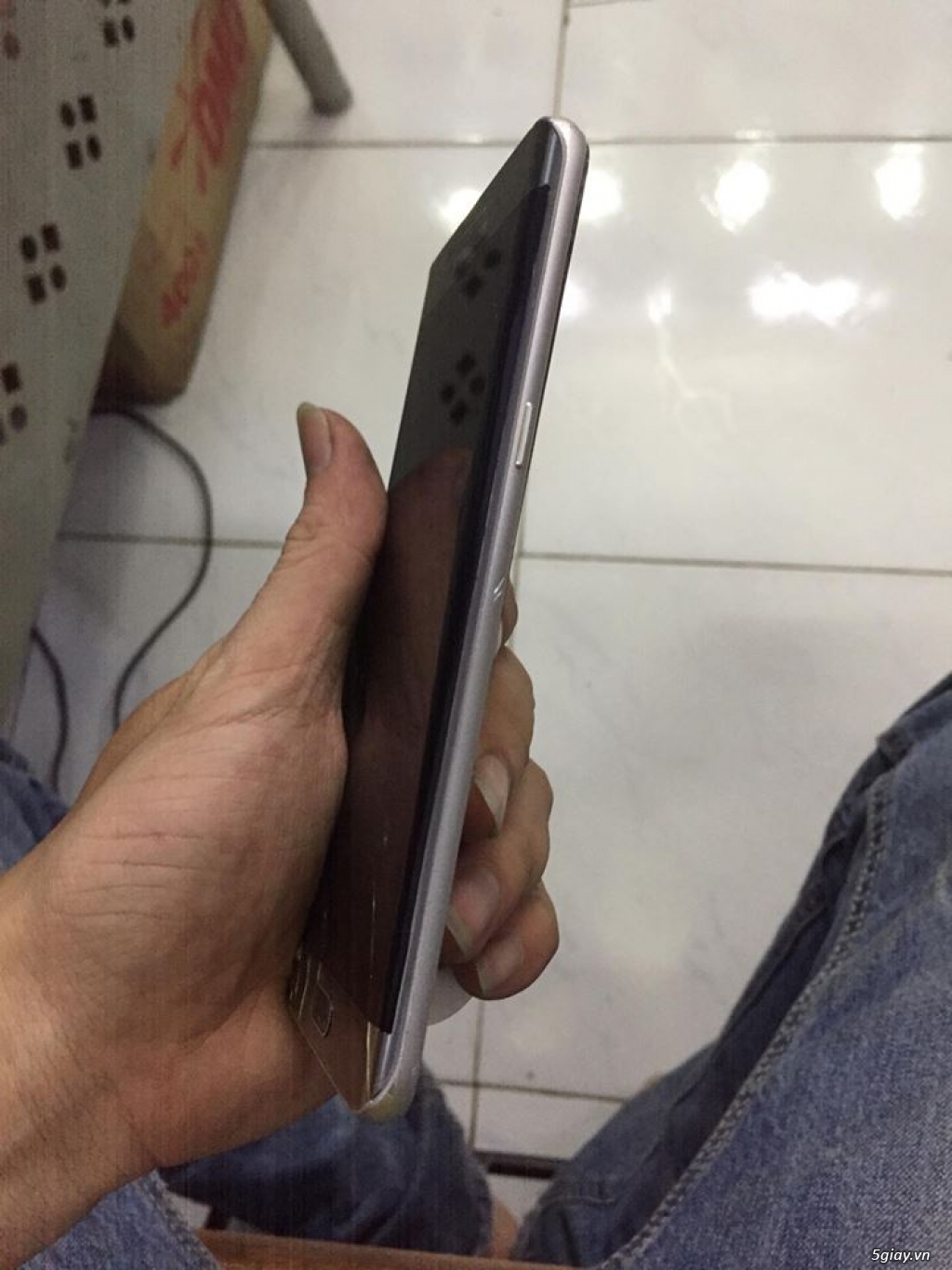 samsung s6 edge plus hư màn main zin còn chạy bt - 2