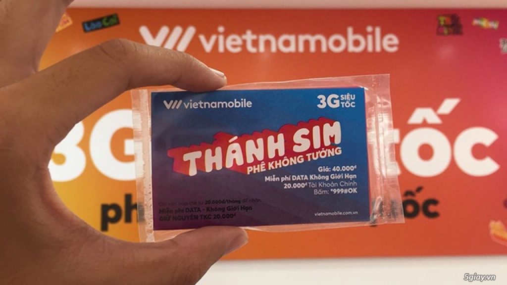 Thánh sim Vietnammobile 3G/4G miễn phí 4GB/ 1 tháng - 4