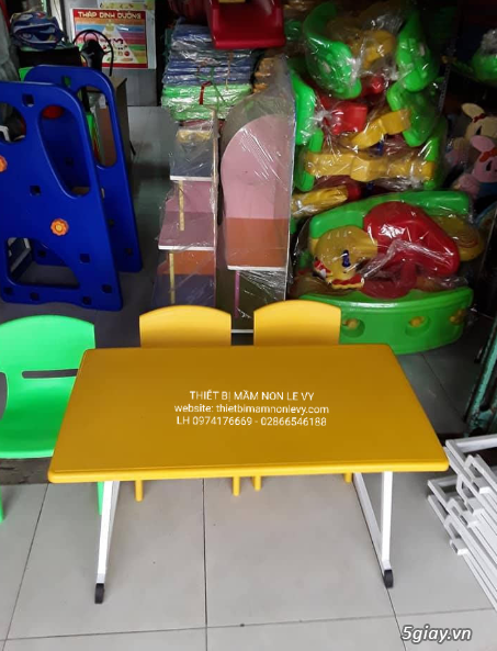 Bàn ghế dành cho trẻ em mầm non/ bàn ăn mẫu giáo/ bàn ăn nhóm trẻ - 2