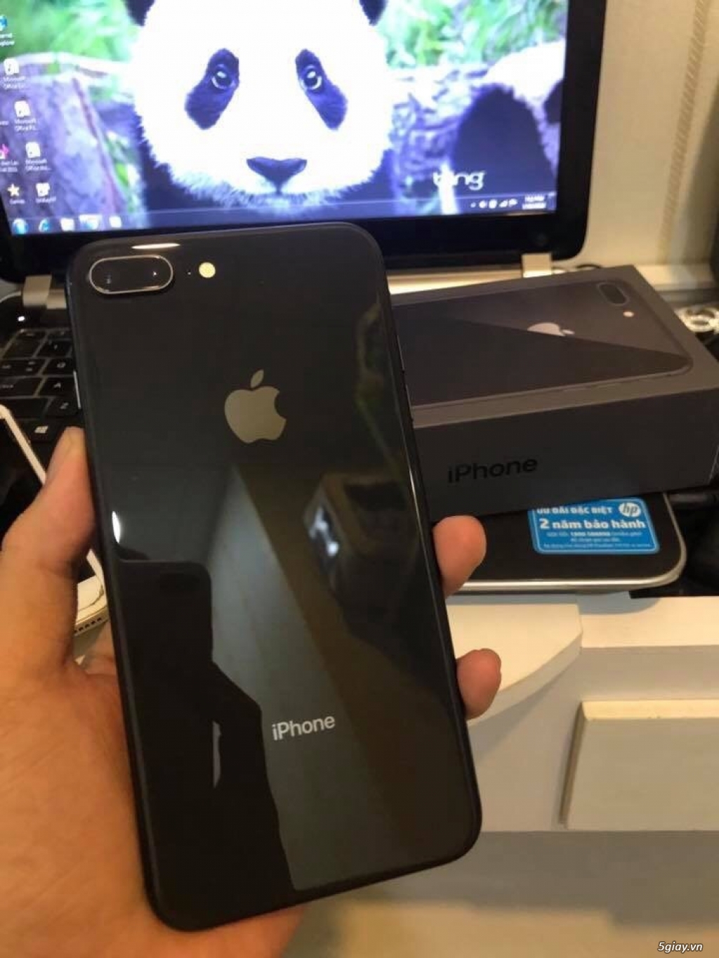 Iphone 8plus đen 99% fullbox - 2