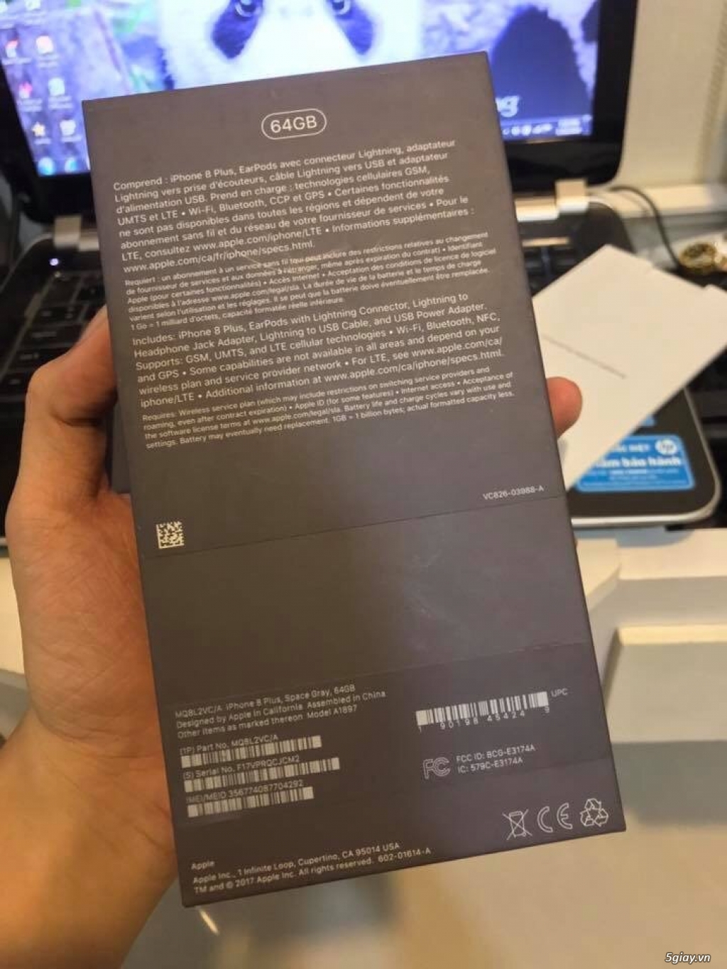 Iphone 8plus đen 99% fullbox - 1