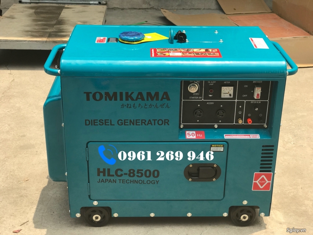 Máy phát điện 5kva chạy dầu diesel dành cho gia đình Tomikama 5KW - 1