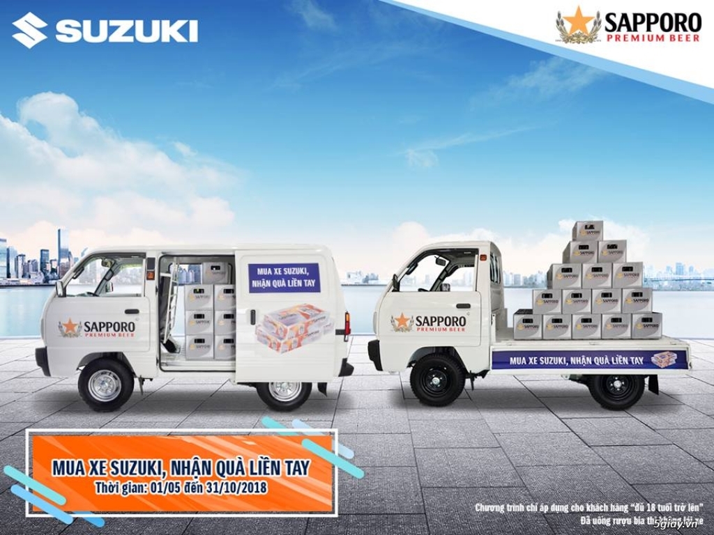 Suzuki Blind Van 2018 giao ngay, giá 285 triệu