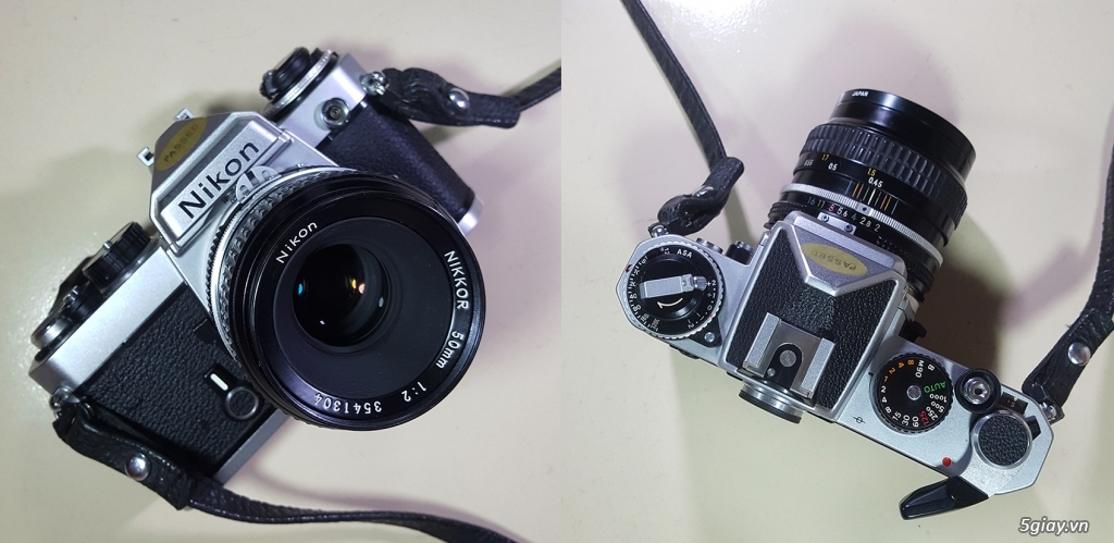 HCM-Bán máy film Nikon FE & lens Nikon 50/2 AI, hình thức mới