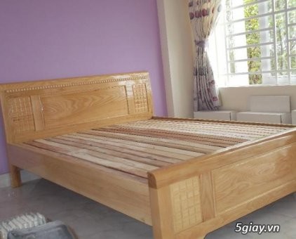 Giường ngủ gỗ sồi giá rẻ, giá buôn