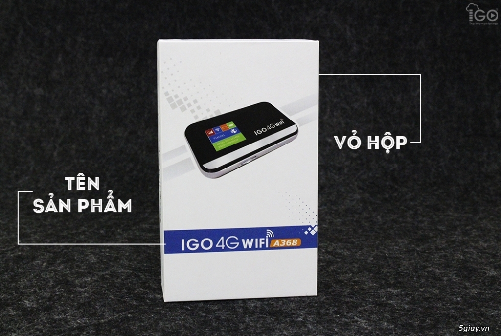 Bộ phát wifi 4G IGO - A368 có hỗ trợ Repeater - 1