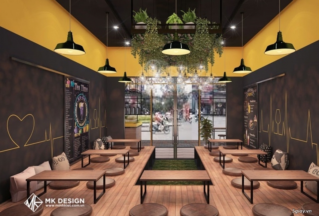 5 mẫu thiết kế quán cafe Minh Kiệt ấn tượng cho người mới mở quán - 2