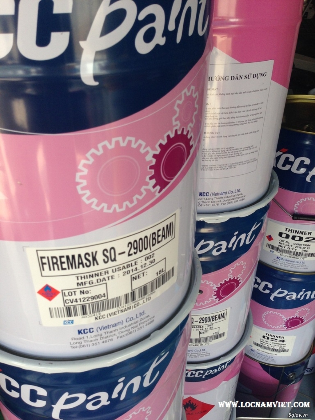 Sơn chống cháy cho kèo và cột 60 phút