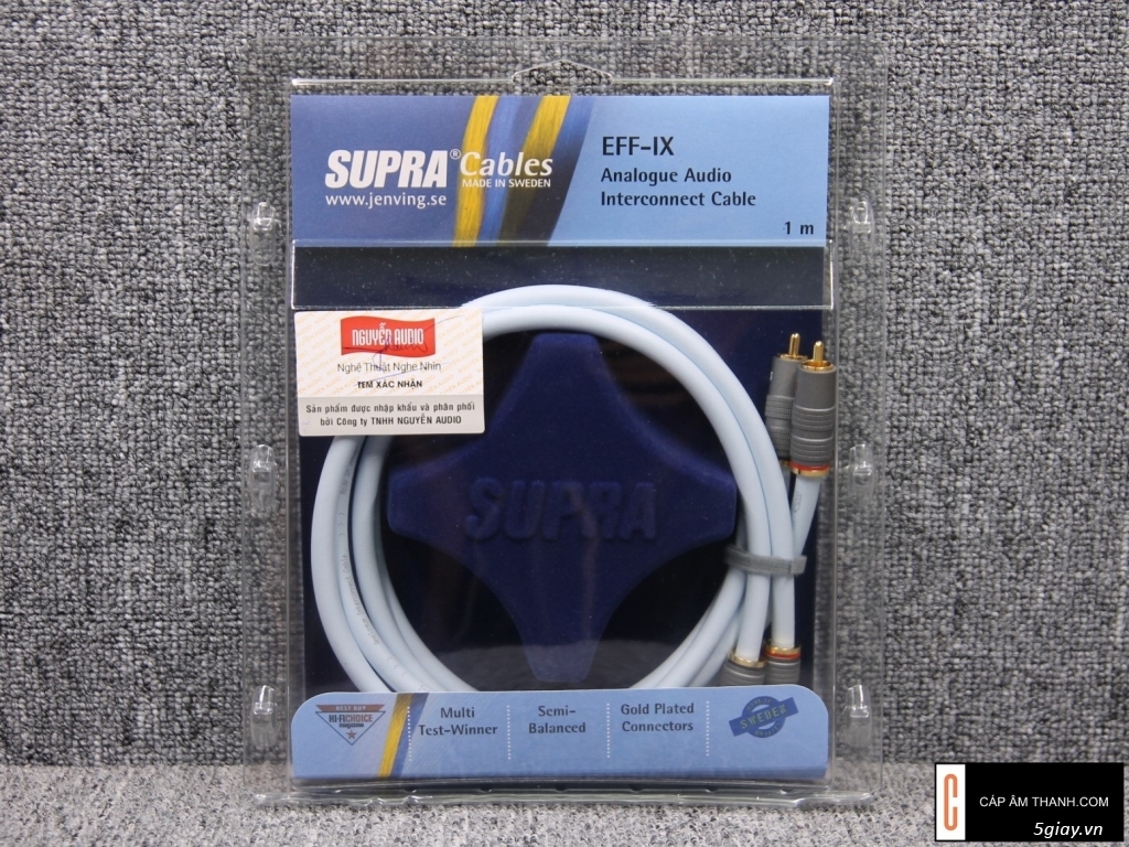 Bán Dây Tín Hiệu RCA Analog Supra Cables EFF-IX Like New 98% - 1