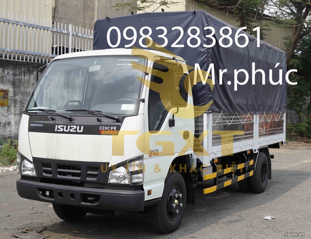 Bán xe tải isuzu 1T9 đời 2018,hỗ trợ trả góp 90%, xe giá 530 triệu - 1