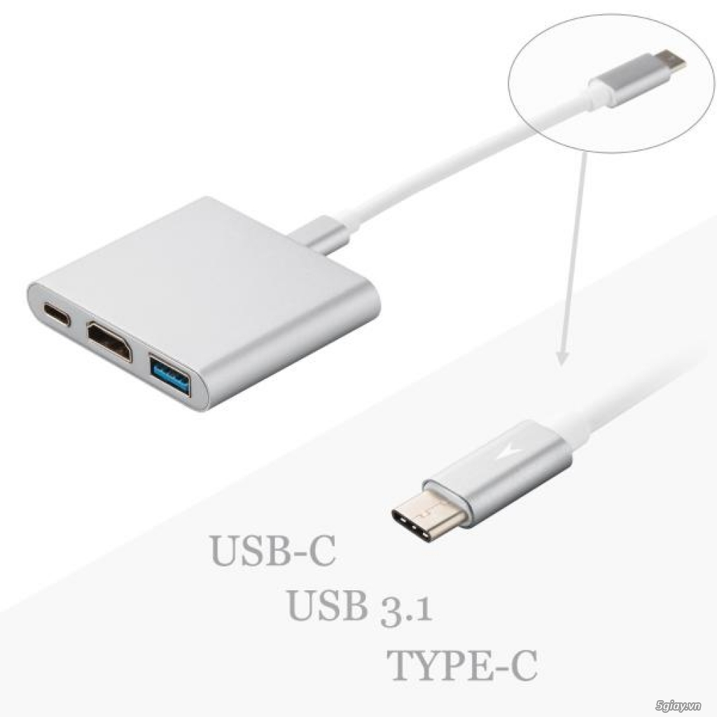 USB type C to HDMI, USB 3.0, USB 3.1 (type C) - 2