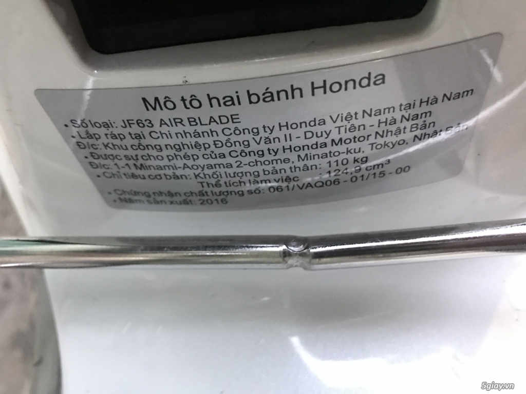 AB125 đời 2016 Bstp VIP chíng chủ