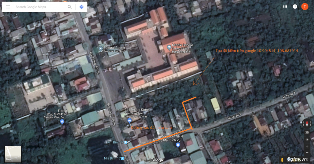 cho thuê nhà + đất 1000m2 có điện nước Nhị Bình Hốc Môn - 2