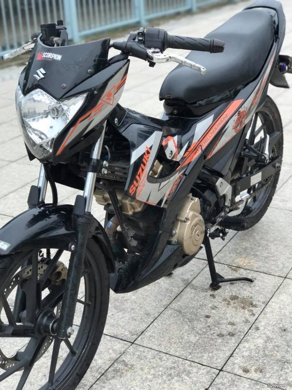 Raider150 Đk2014 bs cặp 5.99.22, tem chế satria, xe zin sang tên 1 nôt - 4