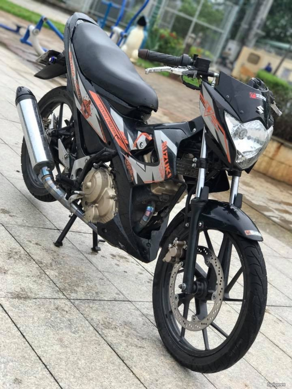Raider150 Đk2014 bs cặp 5.99.22, tem chế satria, xe zin sang tên 1 nôt - 3
