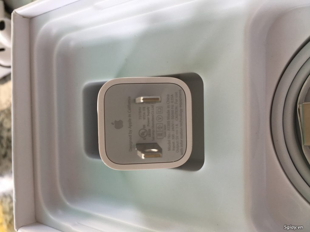 Củ sạc, cáp sạc, tai nghe Zin bóc máy Iphone X , bao test - 1