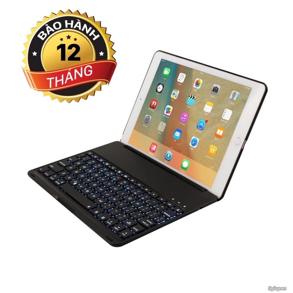 Bàn phím ốp lưng Bluetooth tích hợp đèn LED ipad Air 2 - 18