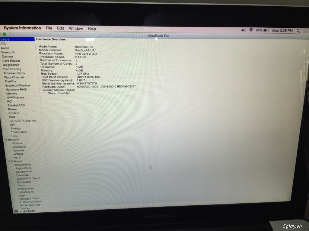 CẦN BÁN MACBOOK PRO 2010 - 2