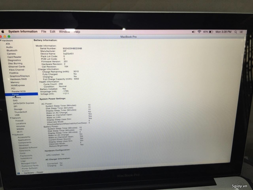 CẦN BÁN MACBOOK PRO 2010