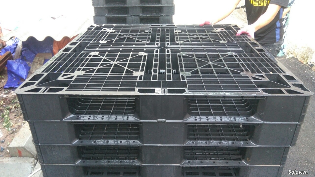 Bán pallet nhựa cũ 1100x1100x120 mm