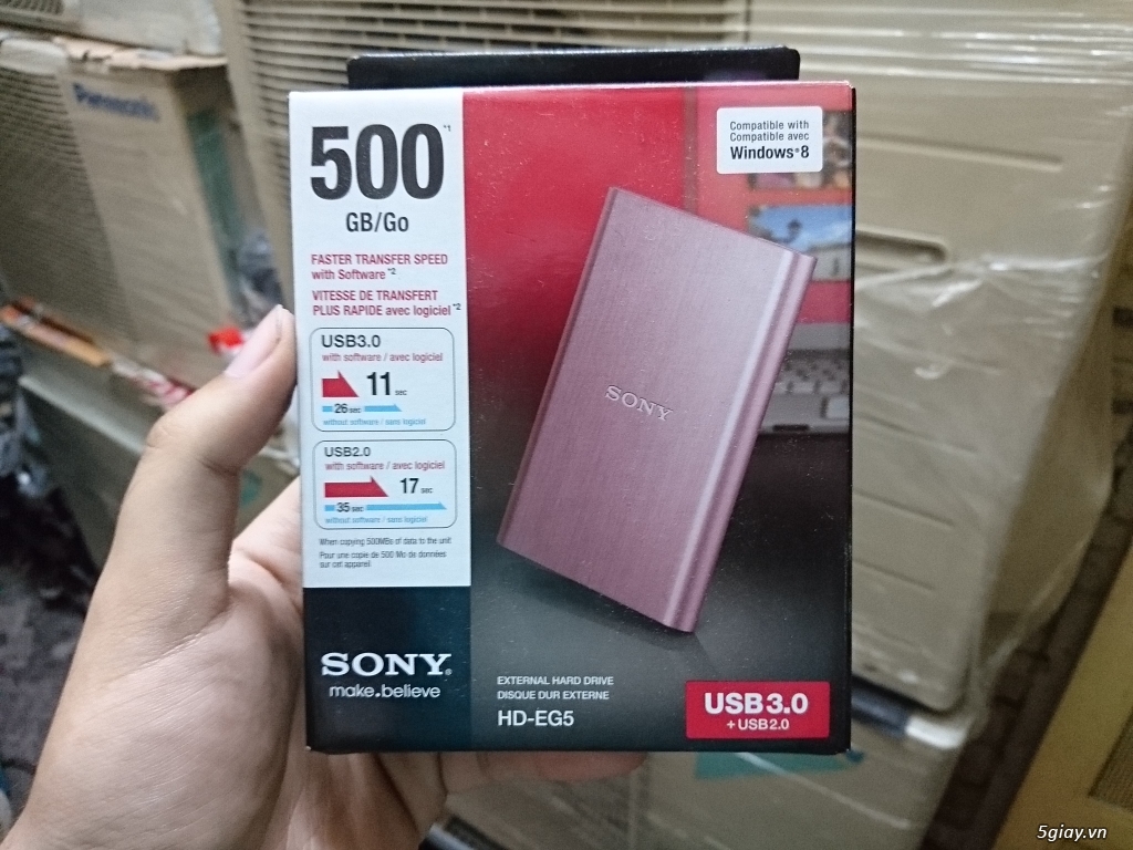 (Quận 3) Ổ cứng di động Sony 500GB màu Hồng Limited