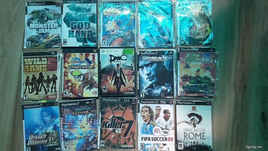 Cần bán nhiều đĩa DVD phim, ca nhạc, Games PS2, Xbox360 cũ - 1