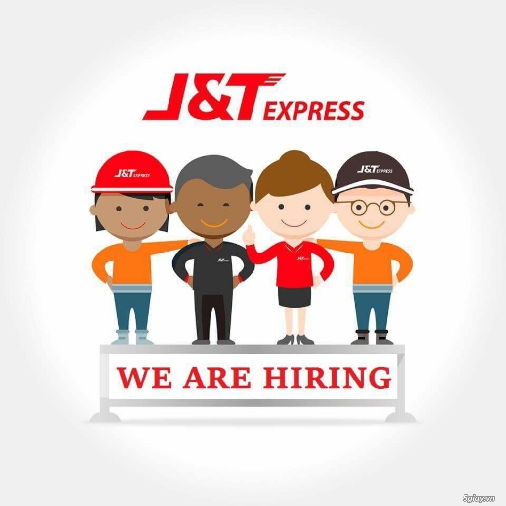 J&T Express tuyển giao nhận các quận 5,6,8,11 (lương cứng 5tr)