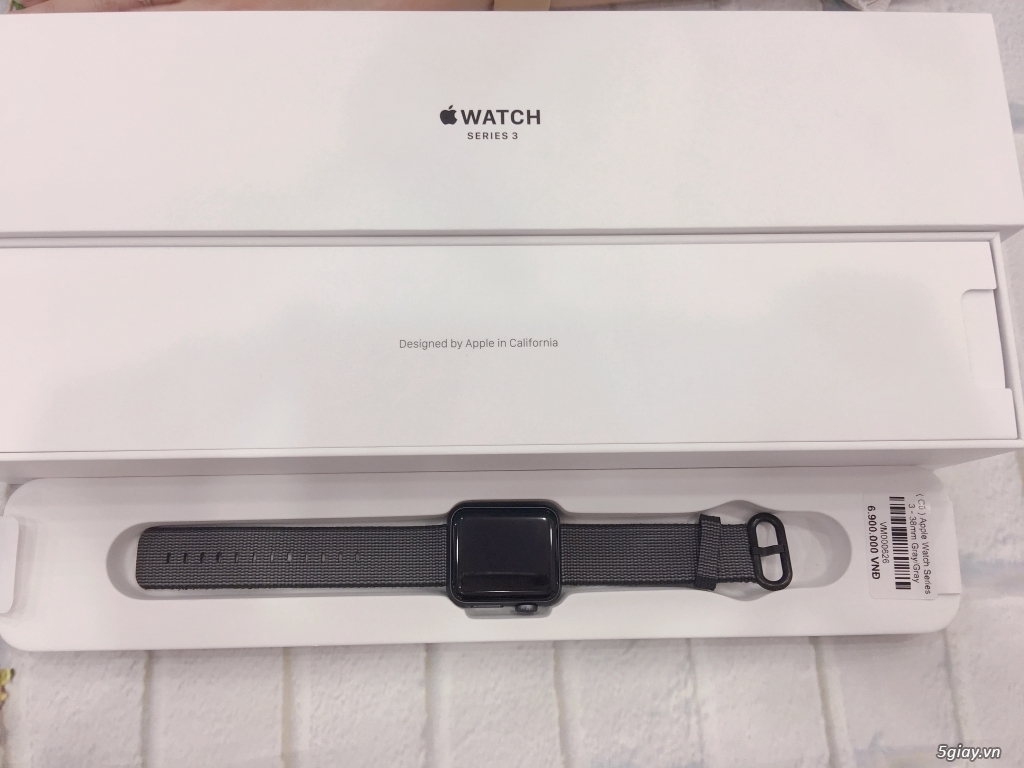 Apple watch Series 3 (GPS) Gray Size 38mm trưng bày fullbox 99% | 5giay