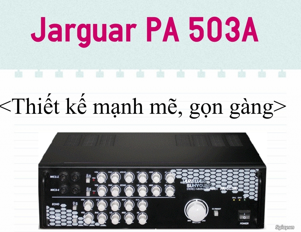 Cần thanh lý đầu ampli karaoke Jarguar PA-503A và cặp loa Verton 868!! - 1
