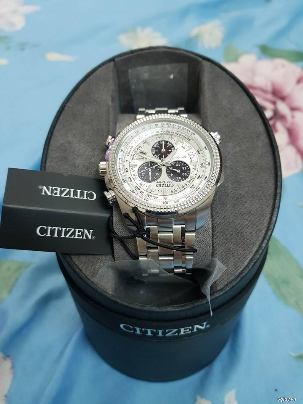 Đồng hồ Citizen Men's BL5400-52A Eco-Drive Stainless xách tay - 1