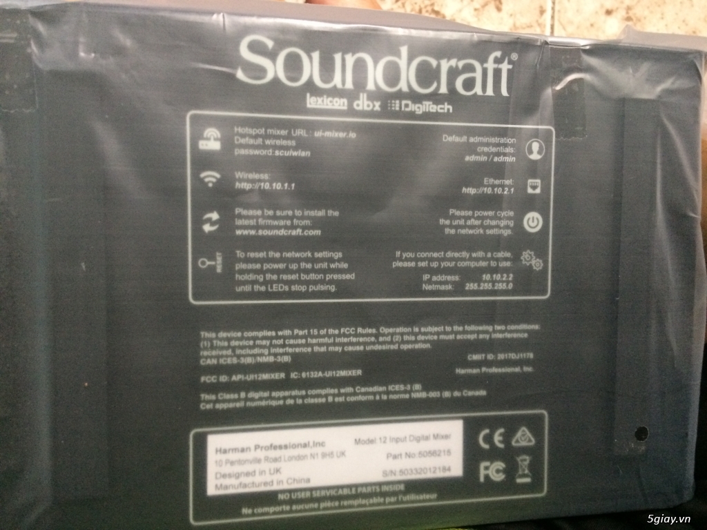 Ca hay hát nhẹ cùng mixer số Soundcraft UI 12 - 20