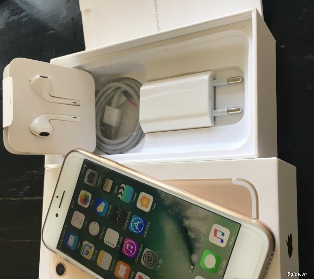 Iphone 7 128gb màu gold quốc tế fullbox - 4