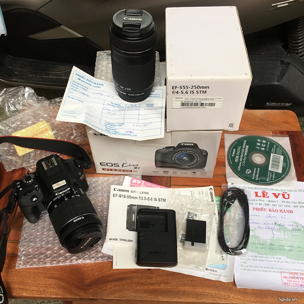 Canon EOS 100D Fullbox cùng lens Kit và đồng bọn - 4
