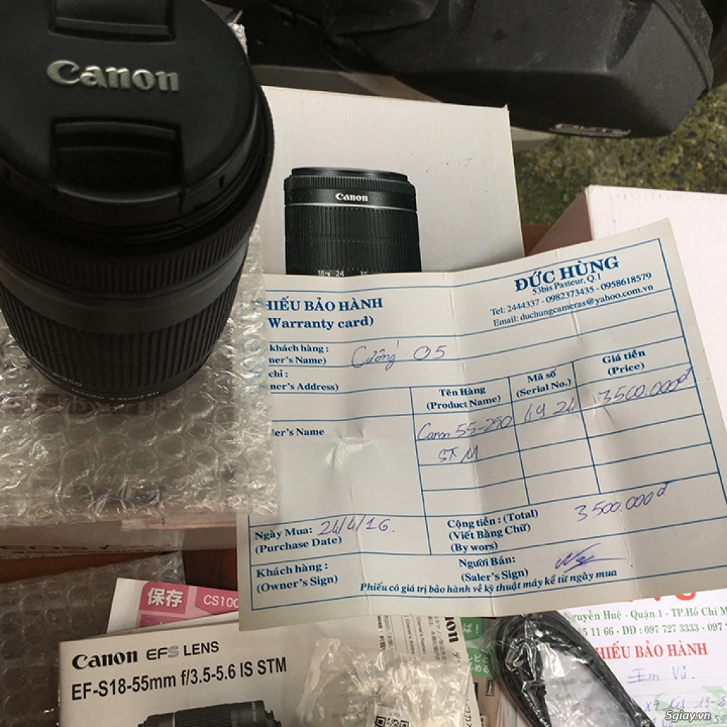 Canon EOS 100D Fullbox cùng lens Kit và đồng bọn - 8
