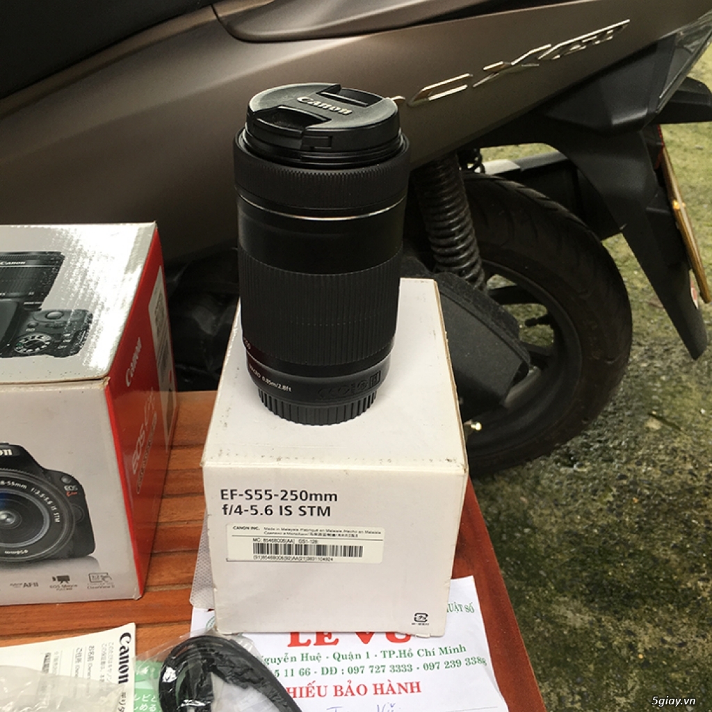 Canon EOS 100D Fullbox cùng lens Kit và đồng bọn - 9
